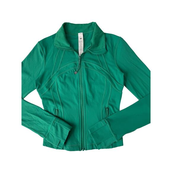 Lululemon raceway green cropped define jacket - size 4 - Picture 2 of 5